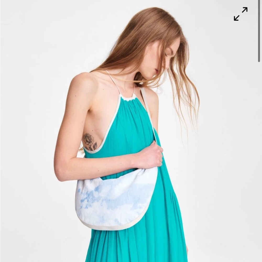 Rag & Bone Riser Acid Wash Denim Hobo Bag